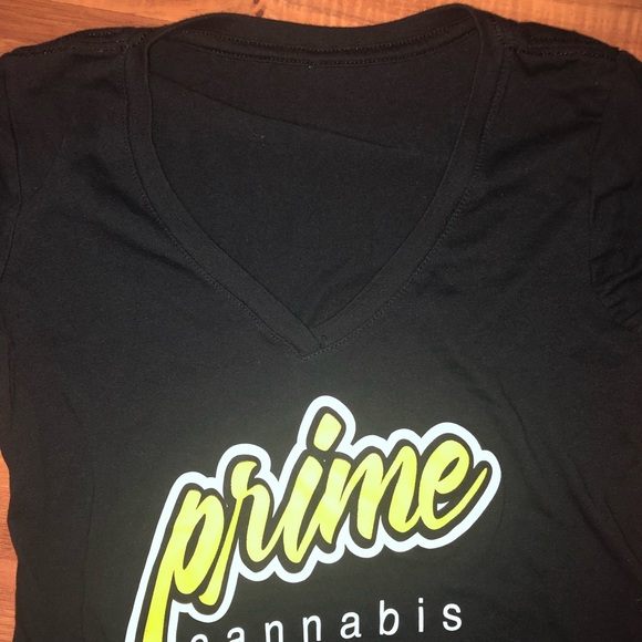 Prime Cannabis V-neck 420 weed shirt - Picture 3 of 4